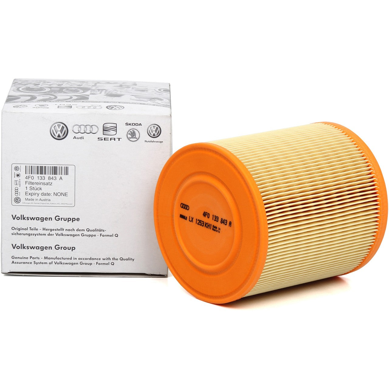Brand new VW/AUDI OEMgenuine engine air filter-4FO 133 843