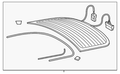 Brand new VW/AUDI genuine OEM liftgate glass (rear trunk window)-4G8 845 501-F-NVB