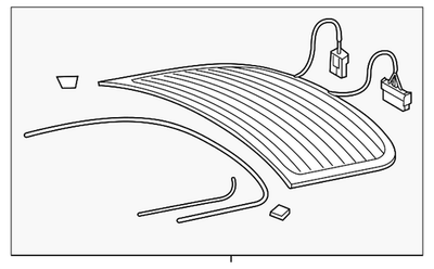Brand new VW/AUDI genuine OEM liftgate glass (rear trunk window)-4G8 845 501-F-NVB